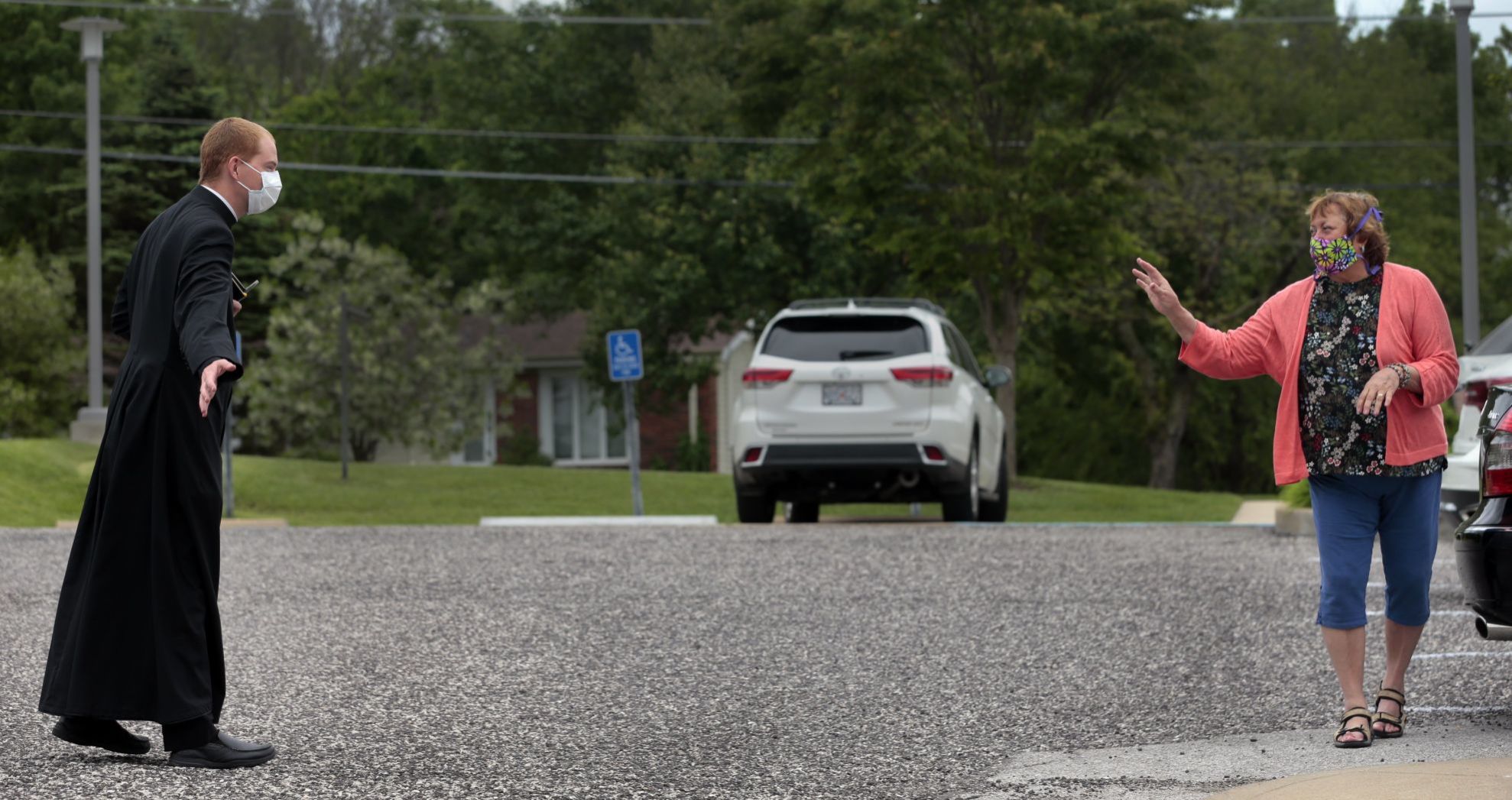 Parishioners return to Mass